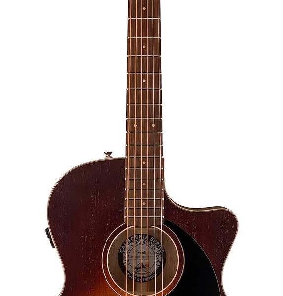 Fender Newporter - Guitarra acústica especial, Honey Burst