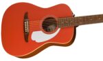 Malibu Player, diapasón de nogal, golpeador blanco, rojo fiesta