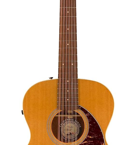 Fender Villager - Guitarra acústica de 12 cuerdas, natural envejecido