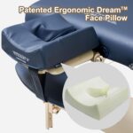 Mesa de masaje portátil Master Massage Montclair Pro 10112+10654 31 pulgadas Azul Real con cojín facial Music Master Cre