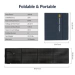 Panel Solar Plegable Mango Power MPA05US1N003 200W 36V IP67 Impermeable con Salida MC4