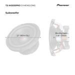 Subwoofer Pioneer TS-W3020PRO Serie P.R.O. 12 Pulgadas 3500 W Máximo 2 Ohm Negro