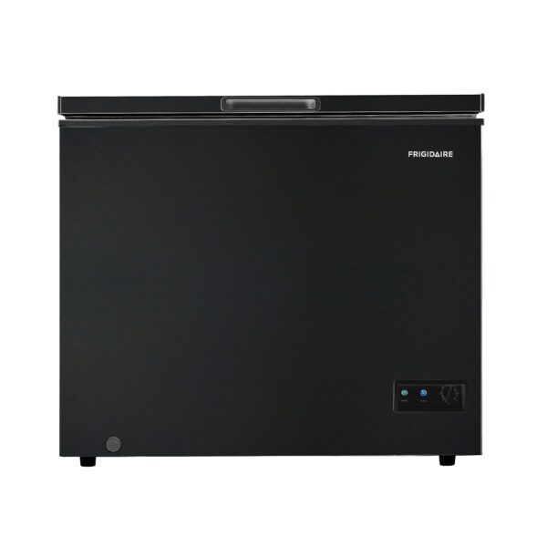 FRIGIDAIRE EFRF7003-BLACK Congelador profundo de cofre, 7 pies cúbicos, negro con termostato ajustable removible, cesta