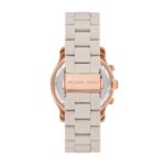Reloj Michael Kors Runway MK7386 Cronógrafo Caja de Acero Inoxidable 38 mm Correa de Silicona Beige