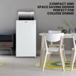 Combo Refrigerador Compacto Koolatron 3.1 Pies Cúbicos y Microondas Total Chef 700 W Acero Inoxidable