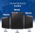 ALTO Subwoofer TS12S de 2500 W de 12 pulgadas, altavoz PA alimentado con 6 modos DSP seleccionables, fácil configuración