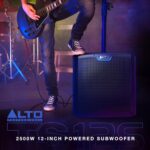 ALTO Subwoofer TS12S de 2500 W de 12 pulgadas, altavoz PA alimentado con 6 modos DSP seleccionables, fácil configuración