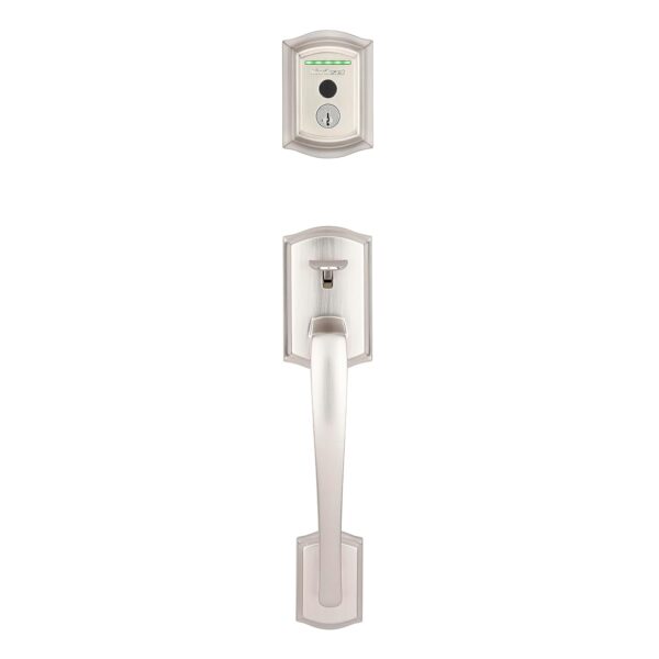Cerradura de Puerta Inteligente Kwikset Halo con Huella Dactilar y WiFi Níquel Satinado