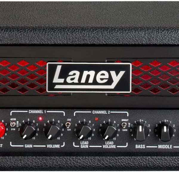 Laney IRF - Cabezal amplificador de guitarra con doble parte superior, 60 vatios