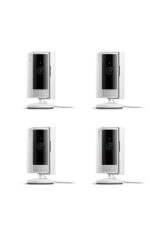 Cámara para interiores Ring: Seguridad para tu casa o negocio con video HD de 1080p (4 unidades, blanco)