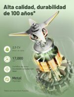 Nuwave Infinity - Licuadora comercial, licuadora resistente para batidos con motor de cobre de 2.5HP y cuchillas cortada