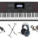 Casio CT-X5000 Paquete Premium de Teclado con Soporte, Adaptador de CA y Audífonos