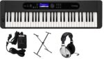 Casio CT-S400 - Paquete Premium de Teclado con Soporte, Adaptador de CA y Auriculares