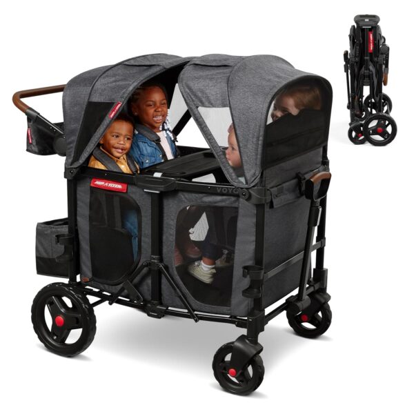 Radio Flyer Voya XT Cochecito Vagón para Bebé – Carrito Rodante de Juego al Aire Libre y Carrito de Playa con Ruedas, Va