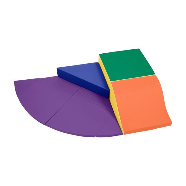 Escalador de Esquina ECR4Kids SoftZone Adventurer's Summit Slide ELR-3501-AS 4 Piezas 60 x 40 x 10 Pulgadas