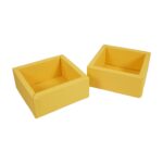Contenedor de Juguetes ECR4Kids SoftZone Play Patch ELR-3103-YE Amarillo Paquete de 2