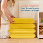 Contenedor de Juguetes ECR4Kids SoftZone Play Patch ELR-3103-YE Amarillo Paquete de 2