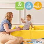 Contenedor de Juguetes ECR4Kids SoftZone Play Patch ELR-3103-YE Amarillo Paquete de 2
