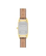 Reloj Coach Cadie Mujer Modelo 14504192 Correa de Lienzo Esfera Oro Claro Diámetro 17.5 Milímetros Resistente al Agua 30