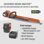 Cortasetos de batería Husqvarna Hedge Master 320iHD60 24 pulgadas motor sin escobillas 40 voltios