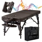 Mesa de Masaje Master Massage Supreme 31 Pulgadas Chocolate Nano con Cojín de Cara Musical