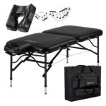 Mesa de Masaje Master Massage StratoMaster AirMassage 30 Pulgadas Negro Nano con Altavoces Estéreo y Cojín Facial MusicM