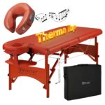 Mesa de Masaje Plegable Master Massage Fairlane ThermaTop con Cojín Facial MusicMaster Canela
