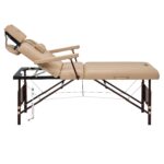 Mesa de Masaje Master Massage Del Ray Salon Therma-Top Color Crema 30 Pulgadas de Ancho Altura Ajustable 24 a 34 Pulgada