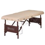 Mesa de Masaje Master Massage Del Ray Salon Therma-Top Color Crema 30 Pulgadas de Ancho Altura Ajustable 24 a 34 Pulgada