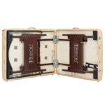 Mesa de Masaje Master Massage Del Ray Salon Therma-Top Color Crema 30 Pulgadas de Ancho Altura Ajustable 24 a 34 Pulgada