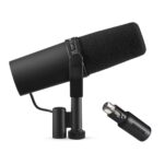 Micrófono Shure SM7B con Interfaz Shure MVX2U Conectividad XLR a USB Patrón Polar Unidireccional Color Negro