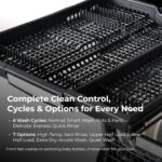 Kenmore 22-14605 Lavavajillas empotrado de 24 pulgadas – UltraWash Plus, TurboDry, SmartWash y EasyFlex Tercera Bandeja