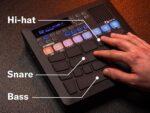 Yamaha Almohadilla de batería para dedos: almohadilla electrónica portátil con sonidos incorporados, altavoz, USB MIDI y