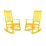 Balancines para Porche Shine Company Vermont 4332LE-2BX Madera Limón Juego de 2
