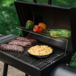 Parrilla de Carbón y Ahumador Offset Char-Griller Smokin Pro CG30044223 con Caja de Fuego Lateral 1130 Pulgadas Cuadrada