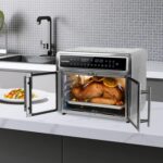 Kalorik Horno freidora de aire serie MAXX Trio Flex de 26 cuartos de galón con controles digitales Puerta de fácil visió