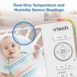 Monitor para Bebé VTech VC2105 1080p Wi-Fi Pantalla 5 Pulgadas Ángulo de Visión 110 Grados