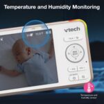 Monitor para Bebé VTech VC2105 1080p Wi-Fi Pantalla 5 Pulgadas Ángulo de Visión 110 Grados