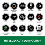 Omega Licuadora ProForce, grado profesional con tecnología intellidial, incluye 20 recetas integradas, 12 velocidades va