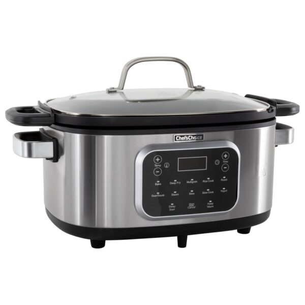 Chef'sChoice Multicooker, recipiente antiadherente multiusos de gran capacidad de 6 cuartos y control de temperatura var