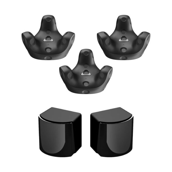 Paquete de Rastreo HTC Vive 3 Trackers 3.0 y 2 Estaciones Base SteamVR 2.0 Duración de Batería 7.5 Horas