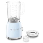 SMEG BLF03 - Licuadora de estilo retro, licuadora de encimera de 600 W con jarra sin BPA de 48 onzas, 3 velocidades + pu