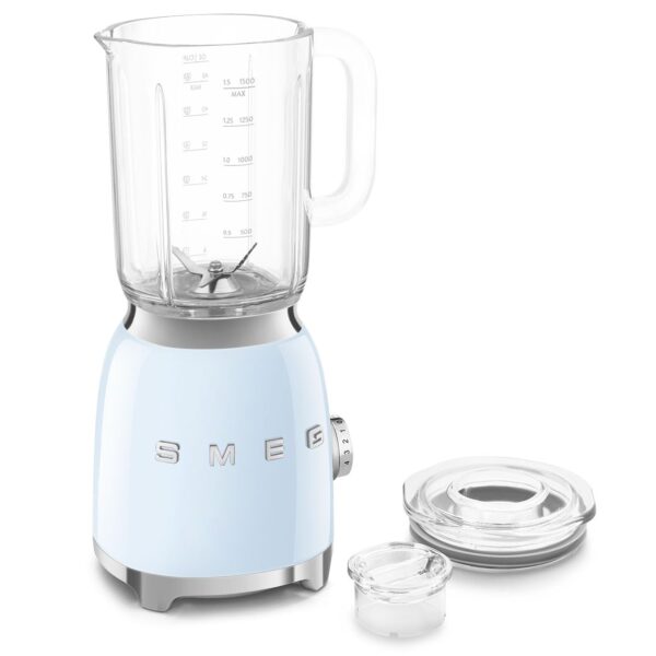 SMEG BLF03 - Licuadora de estilo retro, licuadora de encimera de 600 W con jarra sin BPA de 48 onzas, 3 velocidades + pu