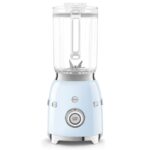 SMEG BLF03 - Licuadora de estilo retro, licuadora de encimera de 600 W con jarra sin BPA de 48 onzas, 3 velocidades + pu