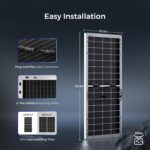 Panel Solar Bifacial Renogy 220 Watts Monocristalino 12 Voltios