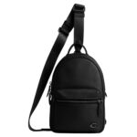 Bolso Cruzado Coach Charter Pack CP162 Cuero Guijarro Negro Hombre