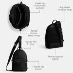 Bolso Cruzado Coach Charter Pack CP162 Cuero Guijarro Negro Hombre