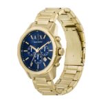Reloj Cronógrafo AX Armani Exchange AX7151SET Acero Inoxidable Dorado Esfera Azul 44 mm