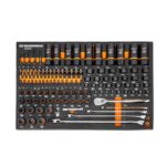 GEARWRENCH Juego de 97 herramientas para mecánicas Biter de pernos con guías de 1/4", 3/8", 1/2" en bandeja de almacenam