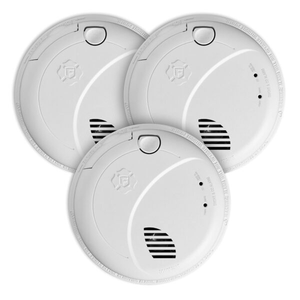 First Alert Alarma Combinada de Humo y Monóxido de Carbono, Detector Interconectado con Cable y Respaldo de Batería y Al